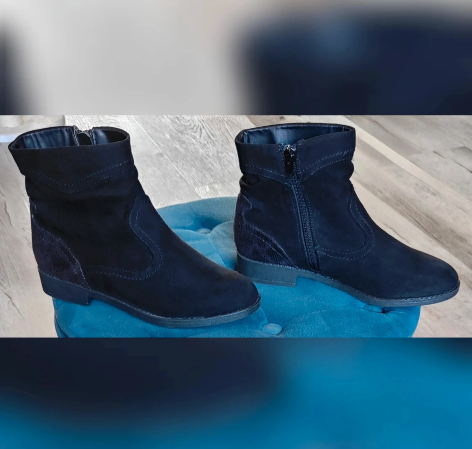 Cute black ankle boots Blue Box size 37 – photo 6